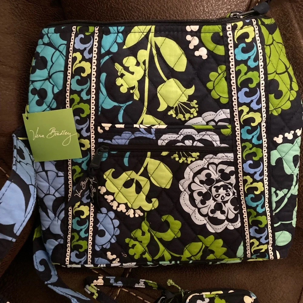 Vera Bradley Where’s Mickey? Purse and wristlet‎ wallet bundle